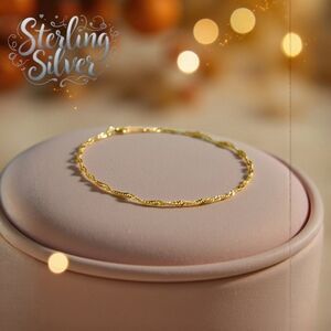 Gold Sterling Silver Bracelet
